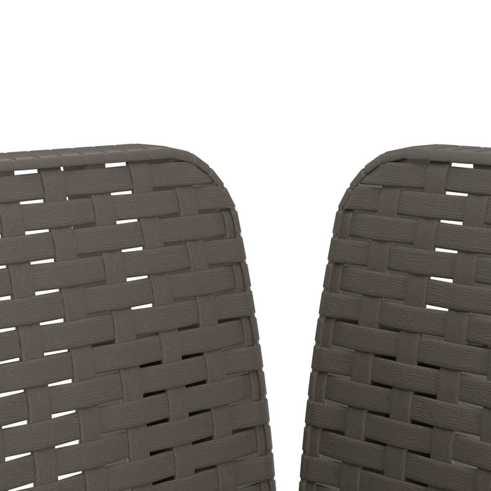 Fotoliu cu 1 Loc Aspect Rattan PP Gri deschis WALTI