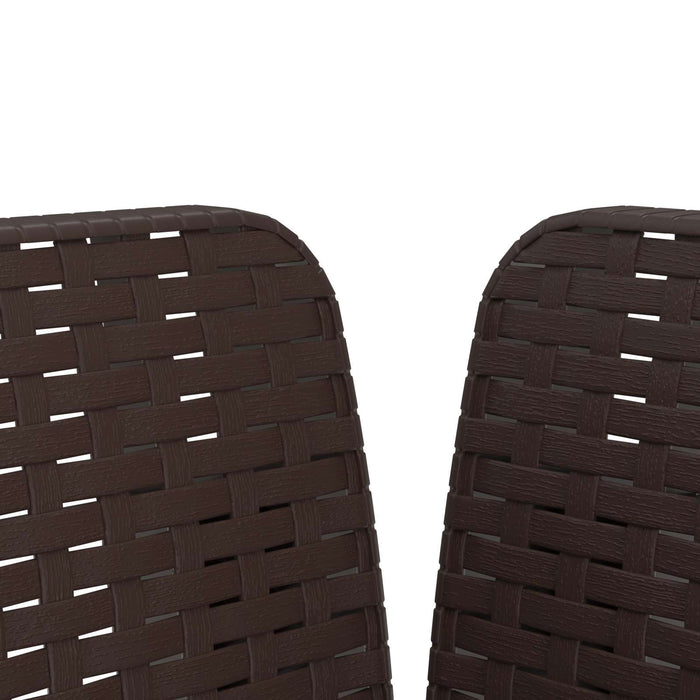 Fotoliu cu 1 Loc cu Pernă Aspect Rattan PP Maro WALTI