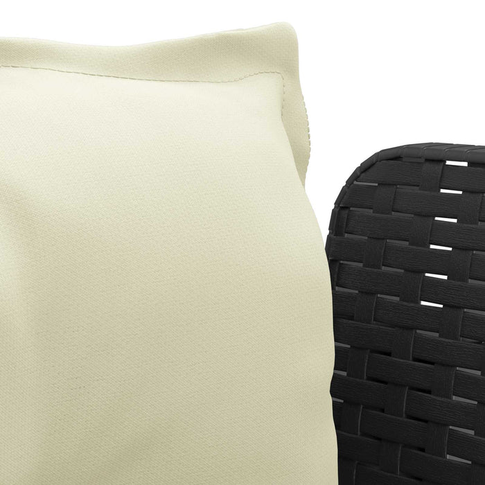 Fotoliu cu 1 Loc cu Perne Aspect Rattan PP Antracit WALTI