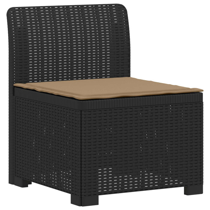Sofa de grădină cu 3 locuri, cu perne, aspect de rattan PP WALTI
