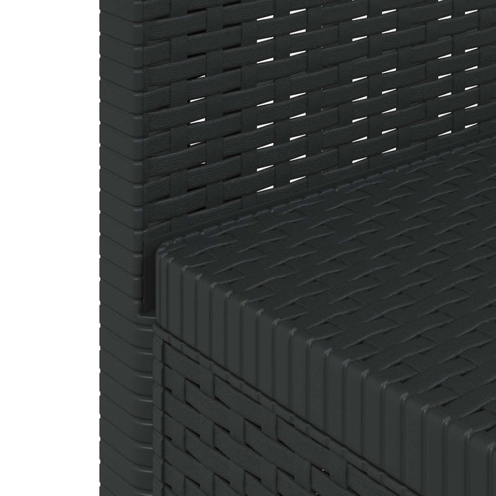 Sofa de grădină cu 3 locuri, cu perne, aspect de rattan PP WALTI