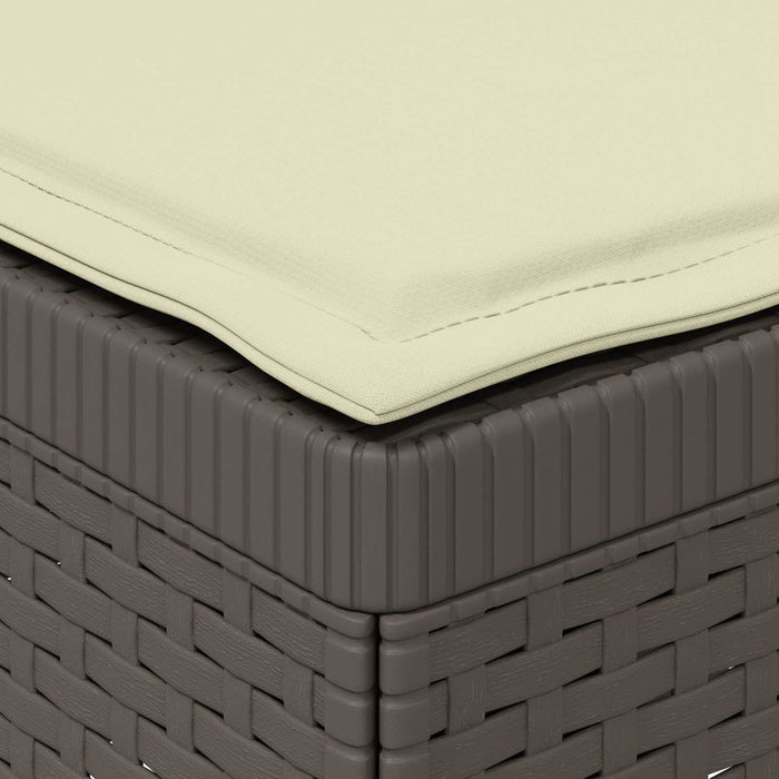Sofa de grădină cu 3 locuri, cu perne, aspect de rattan PP WALTI