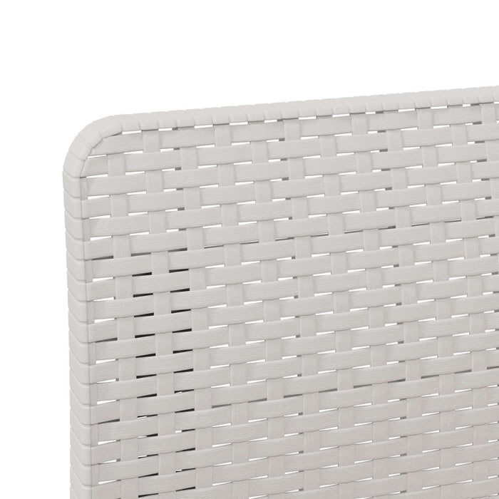 Canapea de Grădină cu 2 Locuri Aspect Rattan PP Alb WALTI