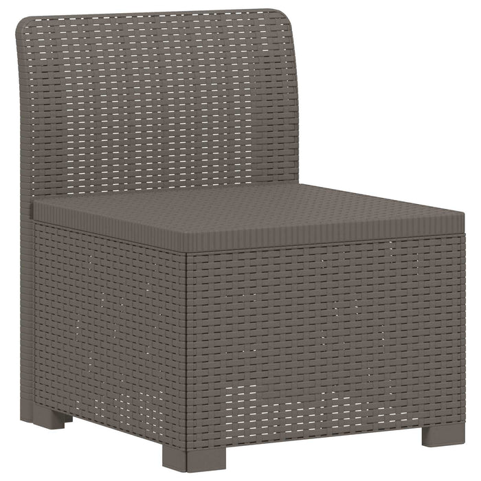 Canapea de Grădină cu 2 Locuri Aspect Rattan PP Gri deschis WALTI