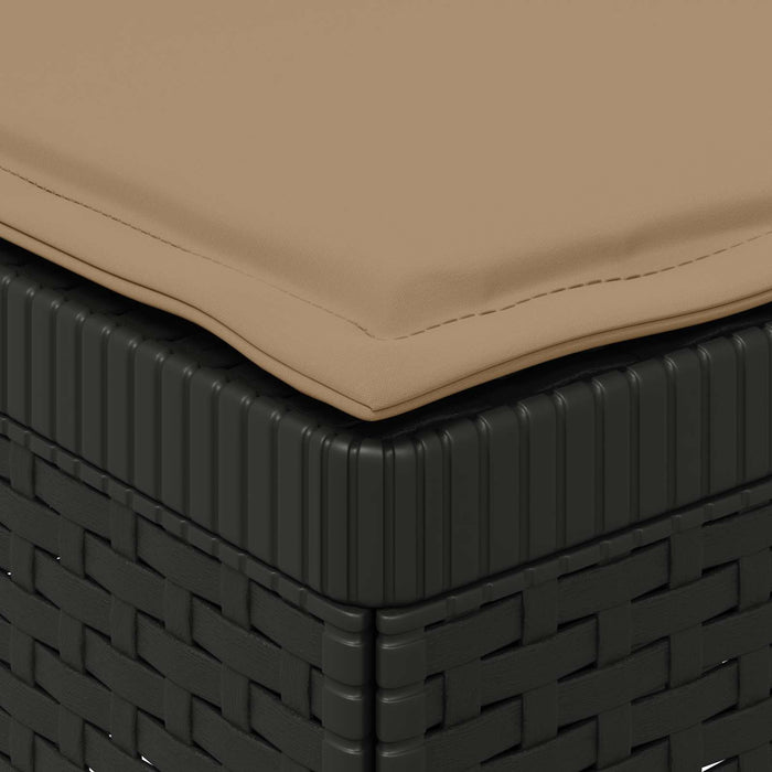 Canapea de Grădină cu 2 Locuri cu Perne Aspect Rattan PP WALTI