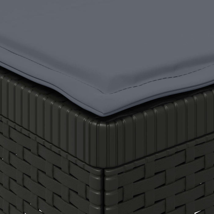 Sofa de grădină cu 3 locuri, cu perne, aspect de rattan PP WALTI