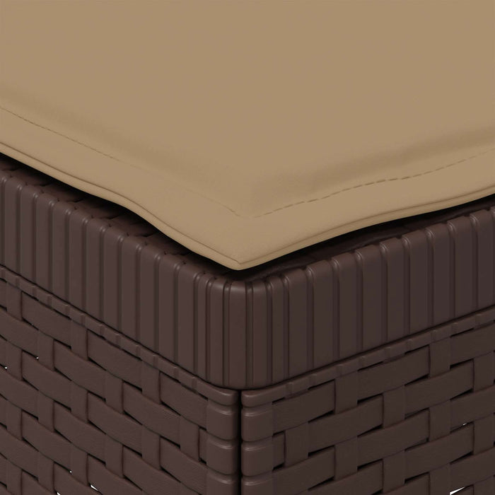Sofa de grădină cu 3 locuri, cu perne, aspect de rattan PP Maro WALTI