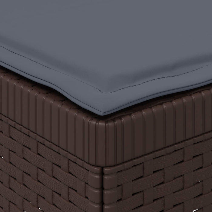 Sofa de grădină cu 3 locuri, cu perne, aspect de rattan PP Maro WALTI
