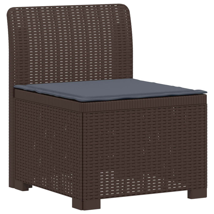 Sofa de grădină cu 3 locuri, cu perne, aspect de rattan PP Maro WALTI
