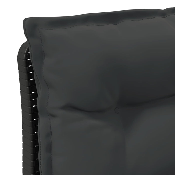 Sofa de grădină cu 3 locuri, cu perne, aspect de rattan PP WALTI
