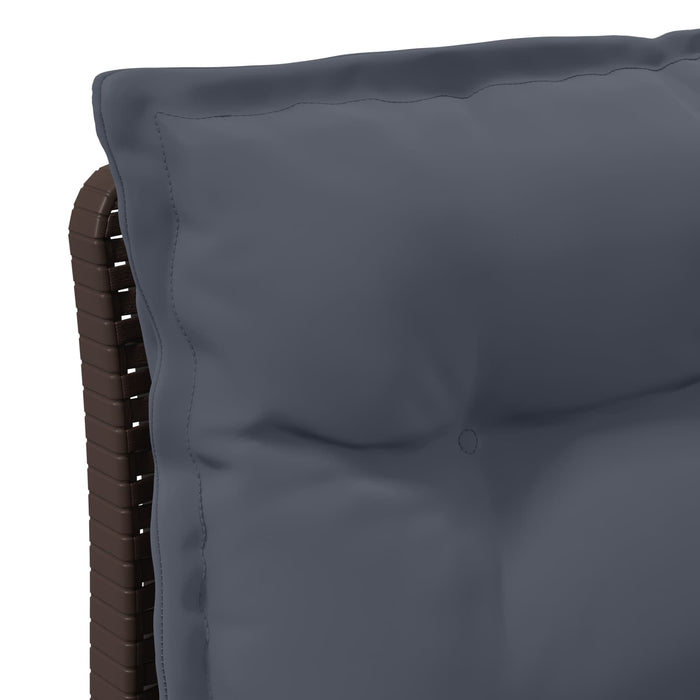 Sofa de grădină cu 3 locuri, cu perne, aspect de rattan PP Maro WALTI