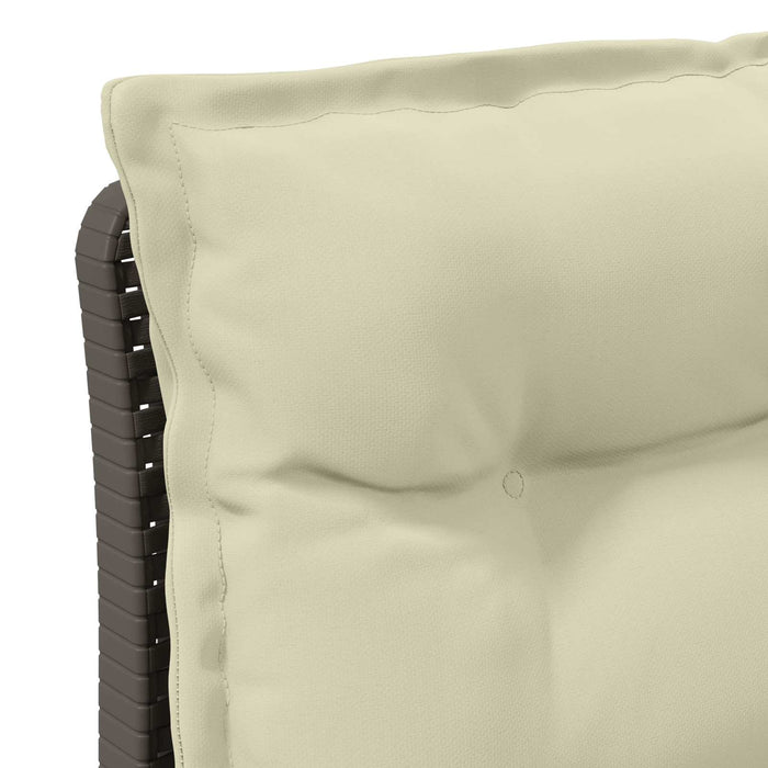 Sofa de grădină cu 3 locuri, cu perne, aspect de rattan PP WALTI