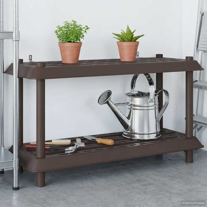Unitate de rafturi 2 niveluri 100 x 40 x 55,5 cm PP Maro WALTI
