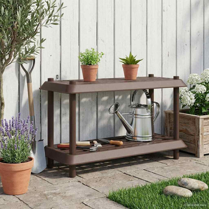 Unitate de rafturi 2 niveluri 100 x 40 x 55,5 cm PP Maro WALTI