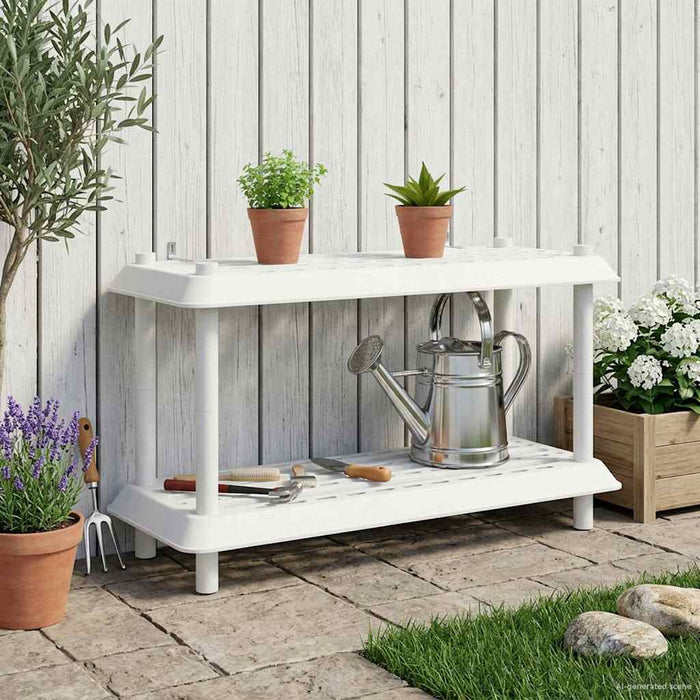 Unitate de rafturi 2 niveluri 100 x 40 x 55,5 cm PP Alb WALTI
