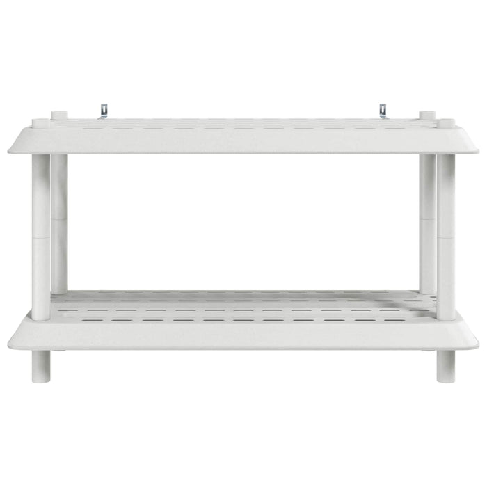 Unitate de rafturi 2 niveluri 100 x 40 x 55,5 cm PP Alb WALTI