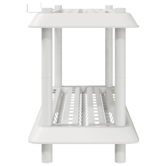 Unitate de rafturi 2 niveluri 100 x 40 x 55,5 cm PP Alb WALTI