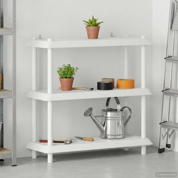 Unitate de rafturi 3 niveluri 100 x 40 x 96 cm PP Alb WALTI