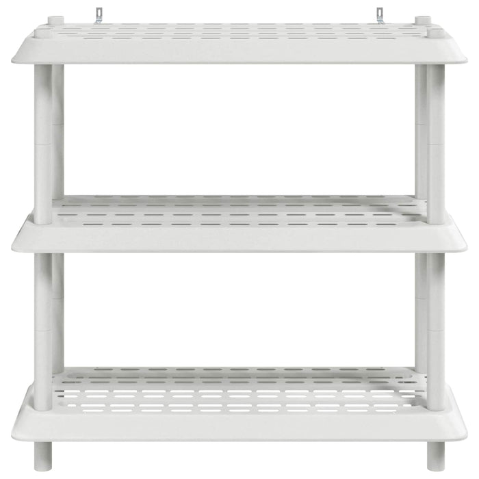 Unitate de rafturi 3 niveluri 100 x 40 x 96 cm PP Alb WALTI