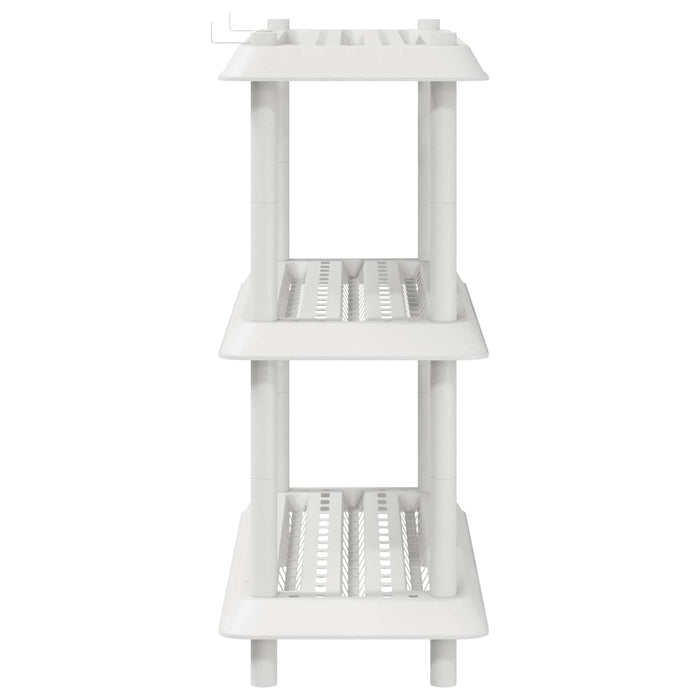 Unitate de rafturi 3 niveluri 100 x 40 x 96 cm PP Alb WALTI