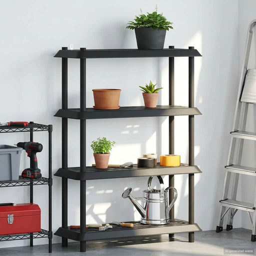 Unitate de rafturi 4 niveluri 100 x 40 x 136,5 cm PP Antracit - WALTI WALTI