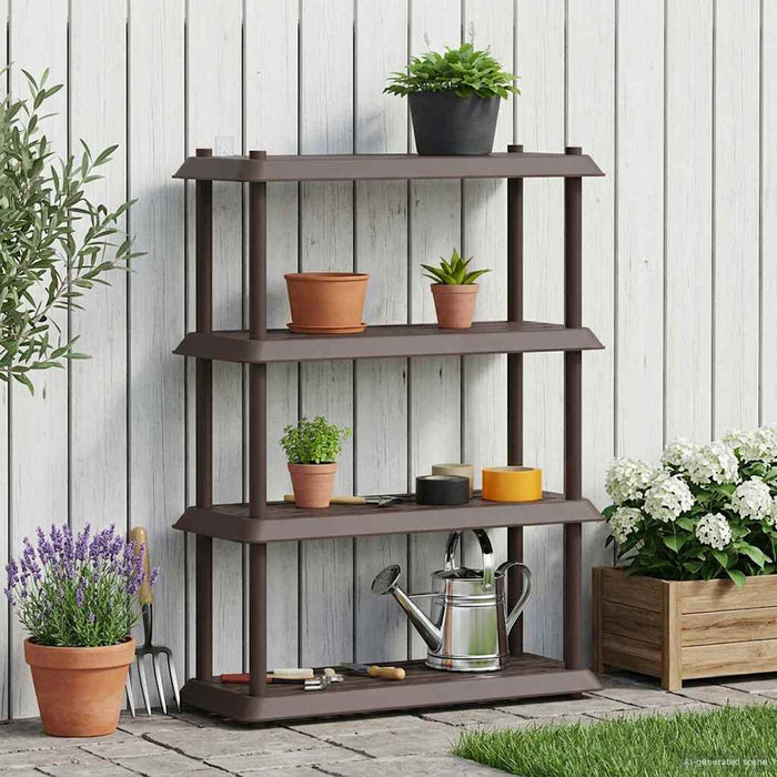 Unitate de rafturi 4 niveluri 100 x 40 x 136,5 cm PP Maro WALTI