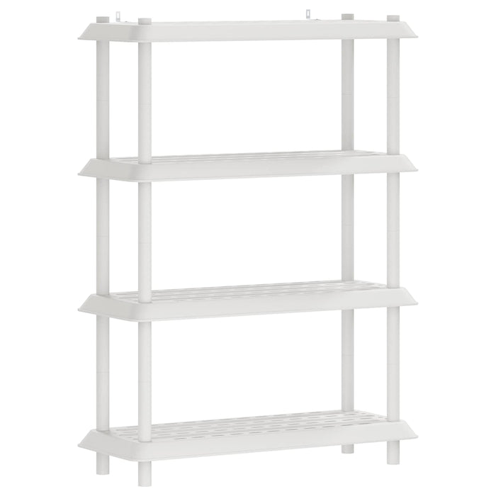 Unitate de rafturi 4 niveluri 100 x 40 x 136,5 cm PP Alb WALTI