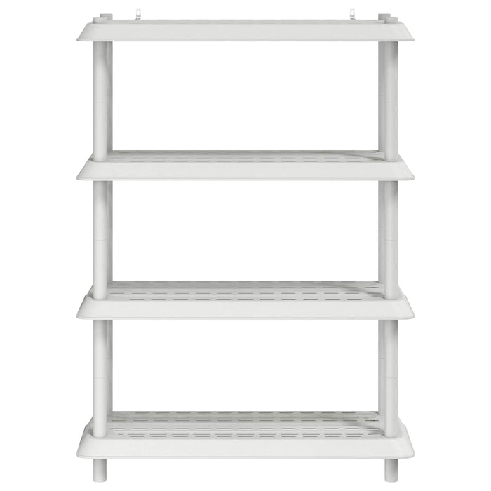 Unitate de rafturi 4 niveluri 100 x 40 x 136,5 cm PP Alb WALTI
