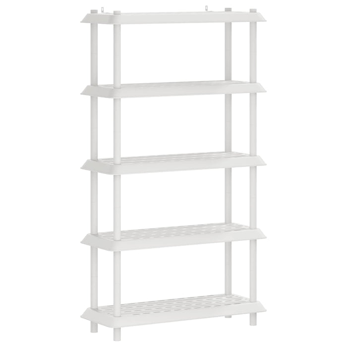 Unitate de rafturi 5 niveluri 100 x 40 x 177 cm PP Alb WALTI