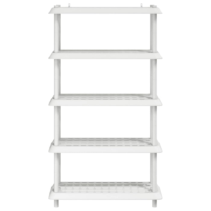 Unitate de rafturi 5 niveluri 100 x 40 x 177 cm PP Alb WALTI