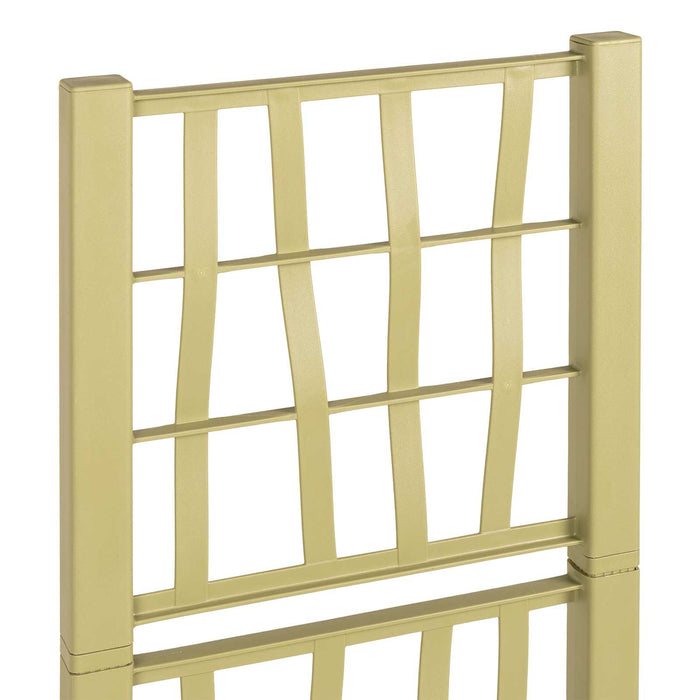 Ghiveci de grădină cu trellis Verde 36 x 36 x 140 cm PP - WALTI WALTI