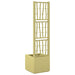 Ghiveci de grădină cu trellis Verde 36 x 36 x 140 cm PP - WALTI WALTI