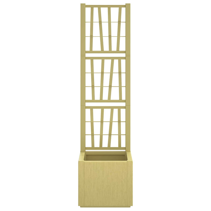 Ghiveci de grădină cu trellis Verde 36 x 36 x 140 cm PP - WALTI WALTI