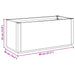Cutie de flori pentru grădină Verde 80 x 36 x 35 cm PP - WALTI WALTI