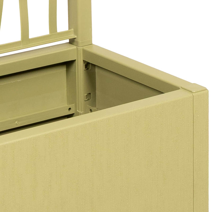 Ghiveci de grădină cu trellis Verde 80 x 36 x 140 cm PP - WALTI WALTI