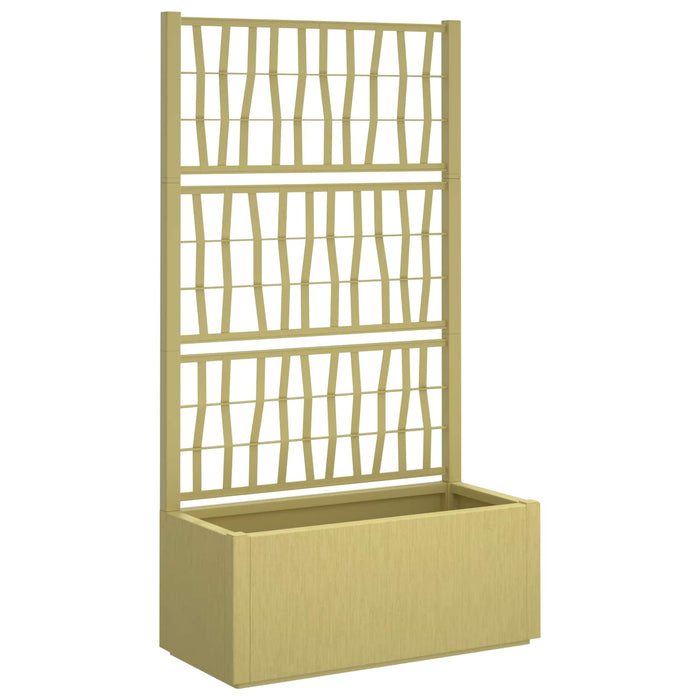 Ghiveci de grădină cu trellis Verde 80 x 36 x 140 cm PP - WALTI WALTI