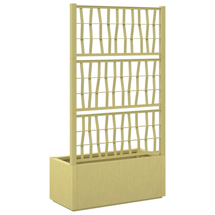 Ghiveci de grădină cu trellis Verde 80 x 36 x 140 cm PP - WALTI WALTI