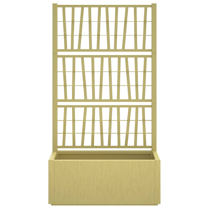 Ghiveci de grădină cu trellis Verde 80 x 36 x 140 cm PP - WALTI WALTI