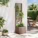 Ghiveci de grădină cu trellis Maro 36 x 36 x 140 cm PP - WALTI WALTI