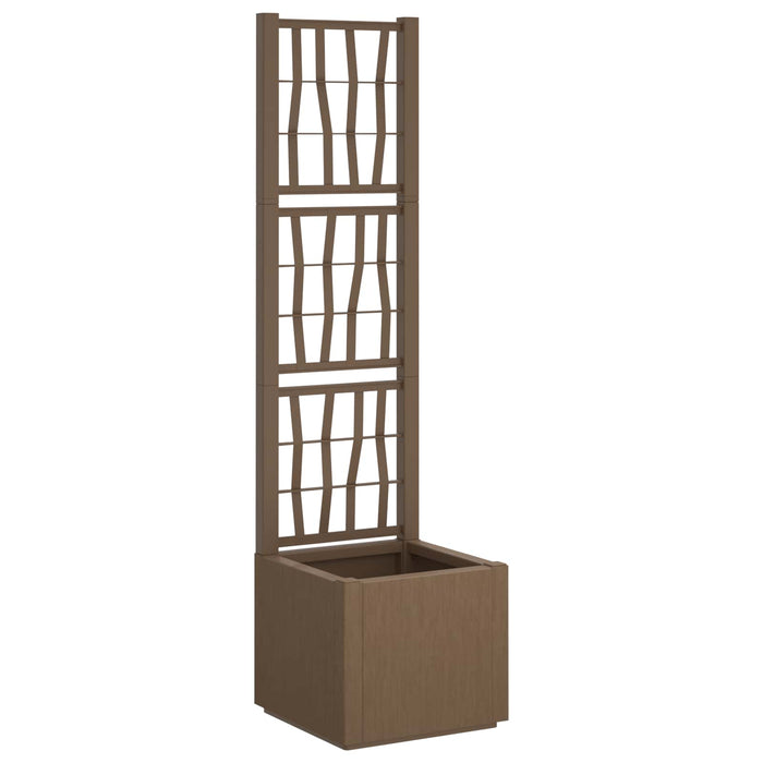 Ghiveci de grădină cu trellis Maro 36 x 36 x 140 cm PP - WALTI WALTI