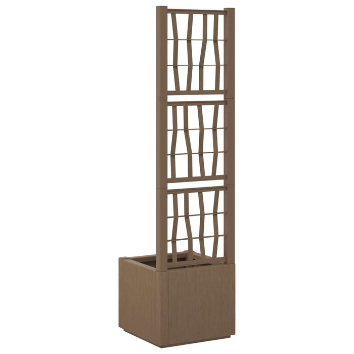 Ghiveci de grădină cu trellis Maro 36 x 36 x 140 cm PP - WALTI WALTI