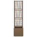 Ghiveci de grădină cu trellis Maro 36 x 36 x 140 cm PP - WALTI WALTI