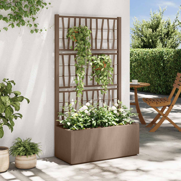 Ghiveci de grădină cu trellis Maro 80 x 36 x 140 cm PP - WALTI WALTI