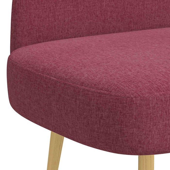 Bancă tapițată cu spătar bordo 110 x 60 x 76 cm Poliester WALTI