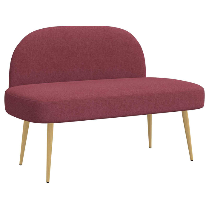 Bancă tapițată cu spătar bordo 110 x 60 x 76 cm Poliester WALTI