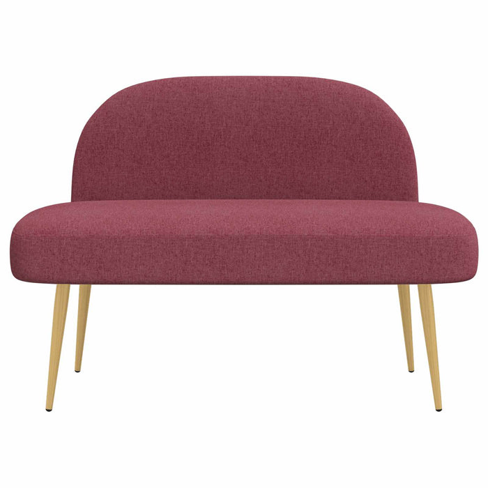 Bancă tapițată cu spătar bordo 110 x 60 x 76 cm Poliester WALTI
