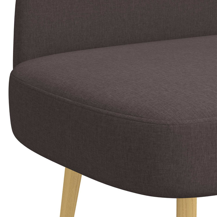 Bancă tapițată cu spătar Maro închis 110 x 60 x 76 cm Poliester WALTI