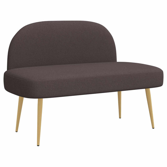 Bancă tapițată cu spătar Maro închis 110 x 60 x 76 cm Poliester WALTI