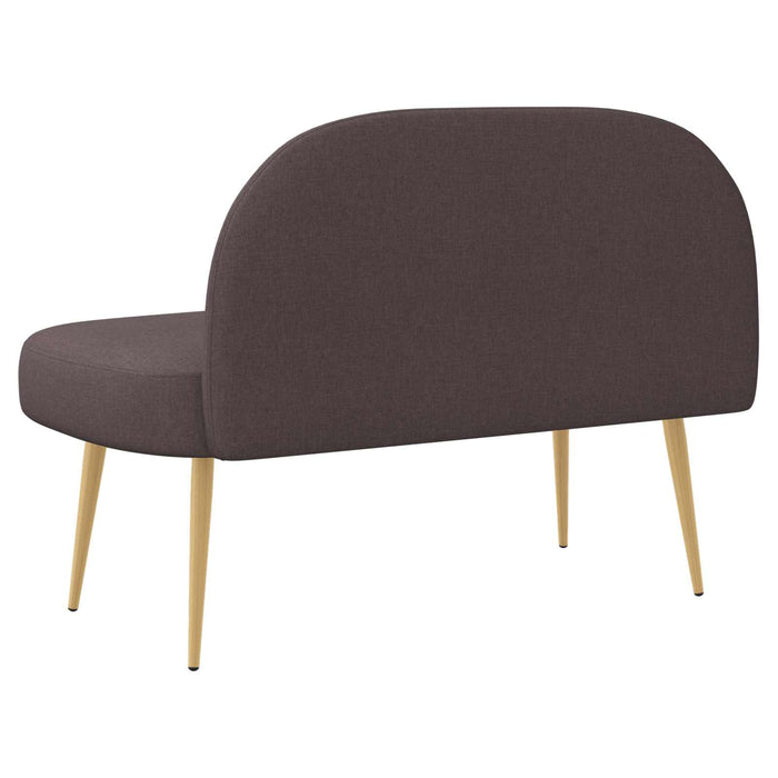 Bancă tapițată cu spătar Maro închis 110 x 60 x 76 cm Poliester WALTI