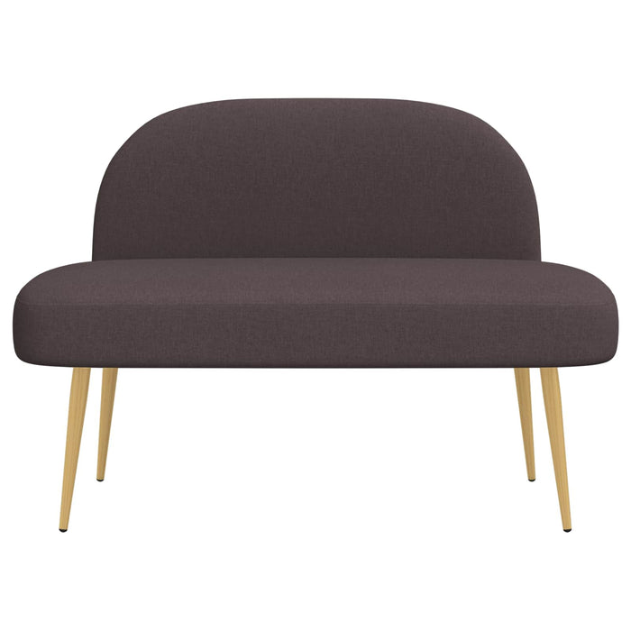 Bancă tapițată cu spătar Maro închis 110 x 60 x 76 cm Poliester WALTI